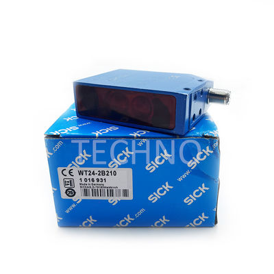 เครื่องตรวจจับแสงไฟฟ้า compact Sick WT24-2B210 เครื่องตรวจจับการกระจายสีซิงค์