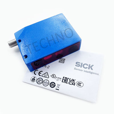 เครื่องตรวจจับแสงไฟฟ้า compact Sick WT24-2B210 เครื่องตรวจจับการกระจายสีซิงค์
