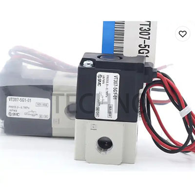 SMC VT307-6G1-02 OEM SMC วาล์วโซเลนอยด์ สายอากาศ วาล์วโซเลนอยด์ปนูมาติก 10 Hz