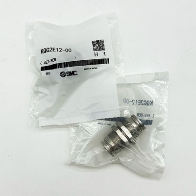 SMC KQG2E12-00 การติดตั้ง Sus Bulkhead Union ความมั่นคงทางอุณหภูมิ