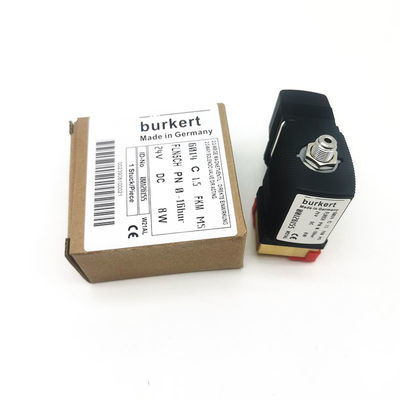 IP65 เรตติ้ง Burkert 00126155 6014 วาล์วโซเลโนอิด 24V ความดันแบบตรง