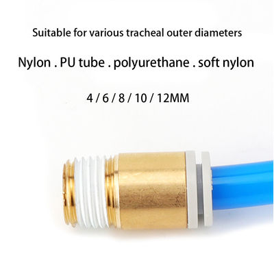 SMC ประเภท หม้อปนิวเมติก ทองแดง KB2S4-M5 6-01 ผูกเส้นตรงผ่าน