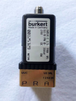 Burkert 00125329 3/2 Way Solenoid Valve 16 Bar 24v ปิดปกติ G1/8