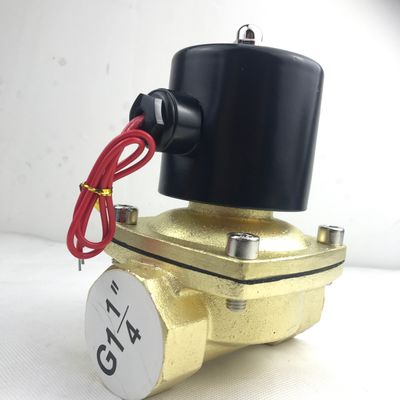 เปิดปกติ 2W350-35 1 1/4 นิ้ว สะอาดทองเหลือง Solenoid วาล์วน้ํา วาล์วอากาศ NO