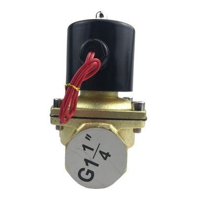 2W350-35 1 1/4 นิ้ว ธรรมดาทองเหลือง Solenoid วาล์วน้ํา วาล์วอากาศ ปกติปิด NC