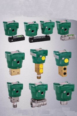 NF8551B402MO-24VDC 1/4 นิ้ว Asco 4 Way Solenoid Valve 2 PSI การทํางานขั้นต่ํา