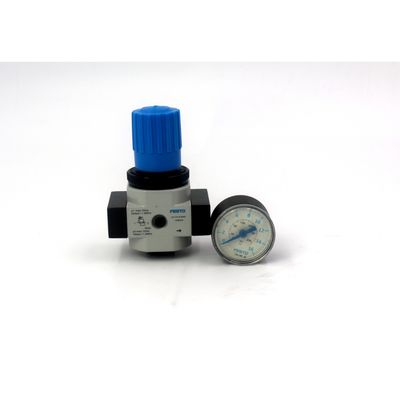 FESTO LR-1/4-D-7-O-MINI 162599 วาล์วควบคุมความดันจากเหล็กผสมซีนค 0.5-7bar โดยไม่มีเครื่องวัดความดัน