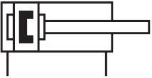 กระบอกสตาร์ดพิสตันที่มีเส้นใยภายใน ADVU-12-10-P-A 156501 156587