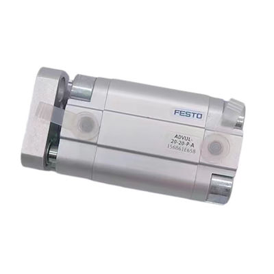 ซิลินเดอร์ปนิวเมติกคอมแพคต์ที่มีเส้นชาย NBR TPE U seal สําหรับความดัน 0.12 - 1 MPa