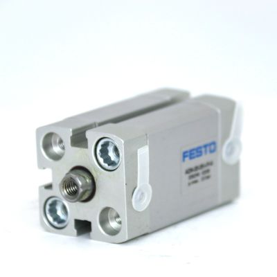 ADN-12-10-A-P-A FESTO กระบอกปนูเมติกการกระทําสองครั้ง กระบอกพิสตัน 12 มิลลิเมตร การตี 10 มิลลิเมตร กระบอกคอมแพคต์