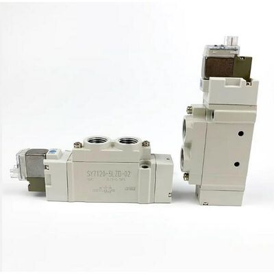 SY7120-5LZD-C4 ปั๊มซอลีนอยด์วาล์ว SMC การสัมผัสเดียวขนาด Port Ø4 DC24V 2 ตําแหน่งเดียว
