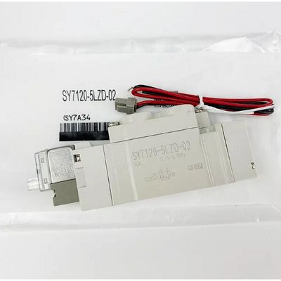SY7120-5LZD-C4 ปั๊มซอลีนอยด์วาล์ว SMC การสัมผัสเดียวขนาด Port Ø4 DC24V 2 ตําแหน่งเดียว