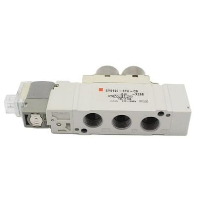 SMC Solenoid Valve SY5220-6LZD-C8 2 ตําแหน่ง Double One-Touch Fitting Port ขนาด ø8 DC12V