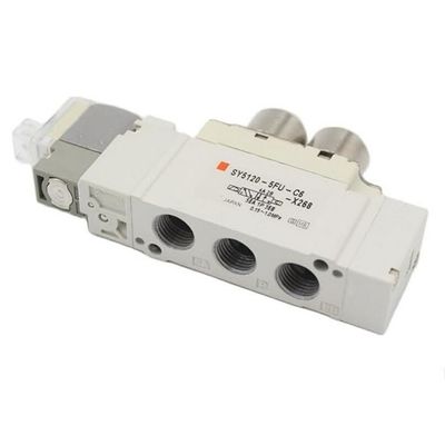 SMC Solenoid Valve SY5220-6LZD-C8 2 ตําแหน่ง Double One-Touch Fitting Port ขนาด ø8 DC12V