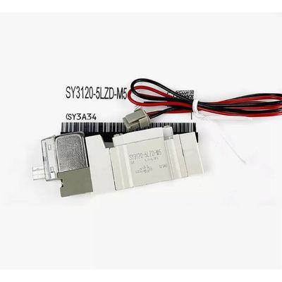 SMC วาล์วโซเลนอยด์ SY5220-5LZD-C8 2 ตําแหน่ง Double One-Touch Fitting Port ขนาด ø8 DC24V