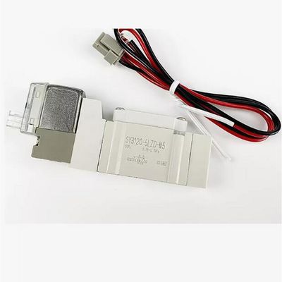 SMC วาล์วโซเลนอยด์ SY5220-5LZD-C8 2 ตําแหน่ง Double One-Touch Fitting Port ขนาด ø8 DC24V