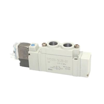 SY5220-6LZD-C4 วาล์วโซเลนอยด์ SMC 2 ตําแหน่ง Double DC12V One-Touch Fitting Port Size Ø4