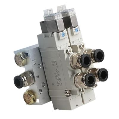 SY5220-6LZD-C4 วาล์วโซเลนอยด์ SMC 2 ตําแหน่ง Double DC12V One-Touch Fitting Port Size Ø4