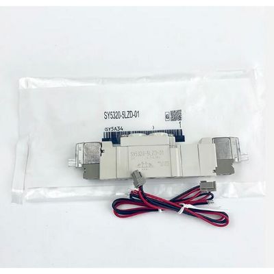 SMC SY5220-5LZD-01 DC24V Port ขนาด 1/8 พนูเมติก Solenoid Valve Thread Piping 2 ตําแหน่ง Double
