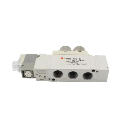วาล์วโซเลนอยด์ SY5120-5LZD-C4 SMC การสัมผัสเดียว ขนาดประตูติดตั้ง Ø4 DC24V 2 ตําแหน่ง