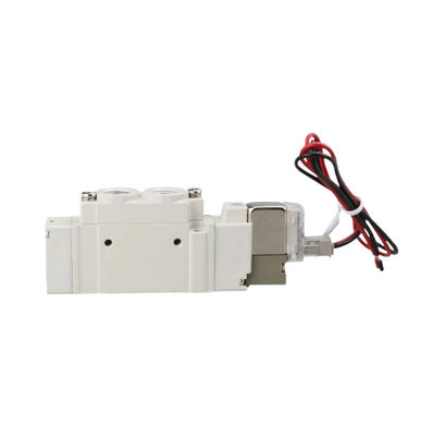 ขนาดประตู Ø6 SY3420-6LZD-C6 SMC ปั๊มซอลีนอยด์วาล์ว3 ตําแหน่งศูนย์ออก DC12V