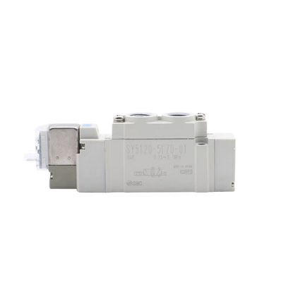 ขนาดประตู Ø6 SY3420-6LZD-C6 SMC ปั๊มซอลีนอยด์วาล์ว3 ตําแหน่งศูนย์ออก DC12V