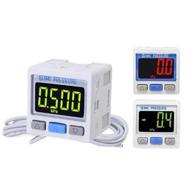 ZSE30A-01-P SMC เครื่องปรับความดันดิจิตอล ความดันระยะว่าง R1/8 จอ 2 สี