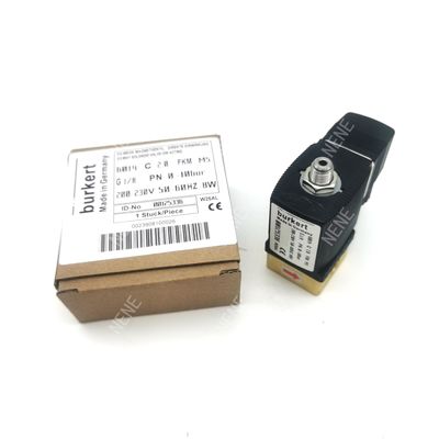BURKERT วาล์วแม่เหล็กไฟฟ้า 00126195 6014 D เปิดปกติ G1/8 1.5 หลุมระบาย DC24V 8W