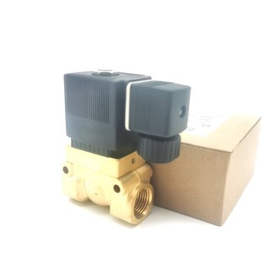 00126201 6014 D ปกติ BURKERT วาล์วไฟฟ้าแม่เหล็ก เปิด G1/8 2.0 หลุมระบาย AC220V 8W วาล์วทองแดง 32 * 32 0~10bar