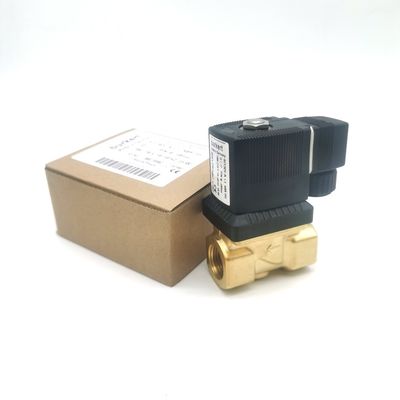 AC220V 00126219 วาล์วโซเลนอยด์ Burkert AC220V 6014 C ปิดปกติ G1/8 1.5 หลุมระบายน้ํา 8W กรอบวาล์วสแตนเลส 0 ~ 16bar