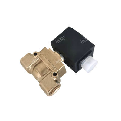 วาล์วแม่เหล็กไฟฟ้า 00126161 Burkert 6014 D การทํางานโดยตรง การเชื่อมต่อแผ่นล่าง ปกติเปิด 2.0 หลุมระบายน้ํา DC24V 8W วาล์วทองแดง 0 ~ 10bar