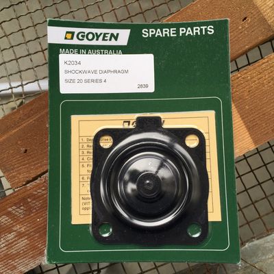 Goyen RCAC20 คิตบํารุงรักษา ประเภท K2034 ซีรีส์ T4, ST4, DD4, FS4 วัสดุไนทรีล
