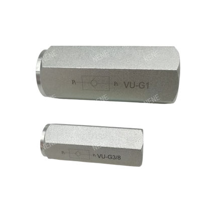 ประเภทหลอด วาล์วไฮดรอลิก VU-G3/8 กว้าง กว้าง วาล์วแบบหนึ่งทาง