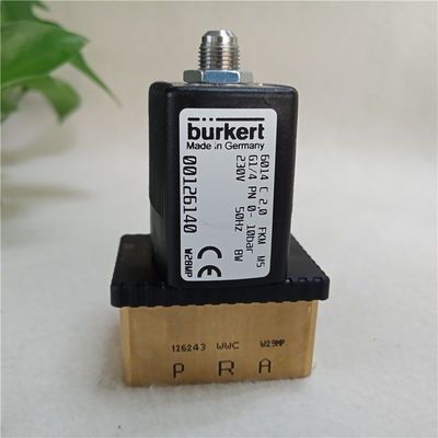 วาล์วไฟฟ้า Burkert 6014C 2.0 FKM G1/4 PN 0-10bar 230V 00126140