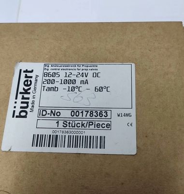 5404 G1/2 2/2 ปิดปกติ 00177853 FKM วาล์วแม่เหล็กอิเล็กตรอนปิด BURKERT วาล์วหลอดเหล็ก AC24V 8W 1-50bar