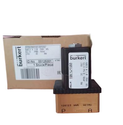 5404 G1/2 2/2 ปิดปกติ 00177853 FKM วาล์วแม่เหล็กอิเล็กตรอนปิด BURKERT วาล์วหลอดเหล็ก AC24V 8W 1-50bar
