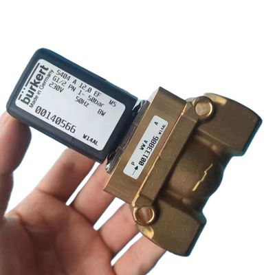 กลมเหลือง Burkert ซอลีนอยด์ 00308503 DC24V 8W G3/4 2/2 ปิดปกติ 20 หลุมไหล 5404 ประเภท 1-32 Bar