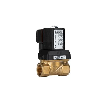 วาล์วแม่เหล็กอิเล็กตรอน BURKERT 00309022 FKM ผนึก G1/2 2/2 เปิดปกติ 12 หลุมไหล DC24V 8W 1-32bar