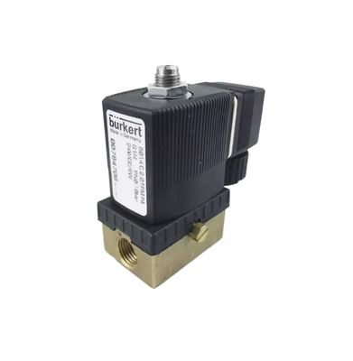 วาล์วแม่เหล็กอิเล็กตรอน BURKERT 00309022 FKM ผนึก G1/2 2/2 เปิดปกติ 12 หลุมไหล DC24V 8W 1-32bar