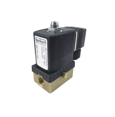 00301170 BURKERT 5404 G1/2 2/2 เปิดปกติ 12 หลุมระบาย FKM (ฟลูออรูเบอร์) ผูกปิดหลอดพวงมาลัย AC24V 8W 1-32bar