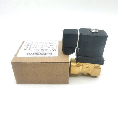 Burkert Solenoid Valve กรอบทองแดง 00308120 G1 2/2 เปิดปกติ 25 หลุมระบาย FKM (ฟลูออรูเบอร์) ปิด 8W 1-25bar