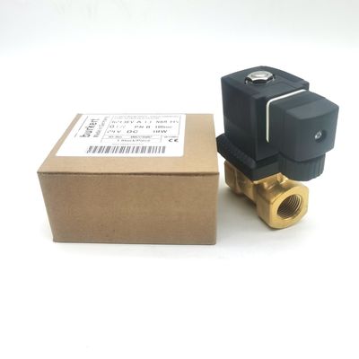 Burkert Solenoid Valve กรอบทองแดง 00308120 G1 2/2 เปิดปกติ 25 หลุมระบาย FKM (ฟลูออรูเบอร์) ปิด 8W 1-25bar