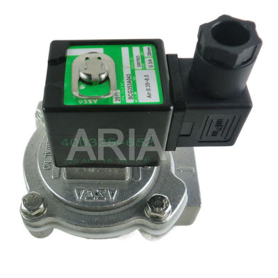 วาล์วกระแทกไฟฟ้าแม่เหล็ก SCG353A043 สายโค้ลมุมขวา ASCO 1 นิ้ว 6 นาที