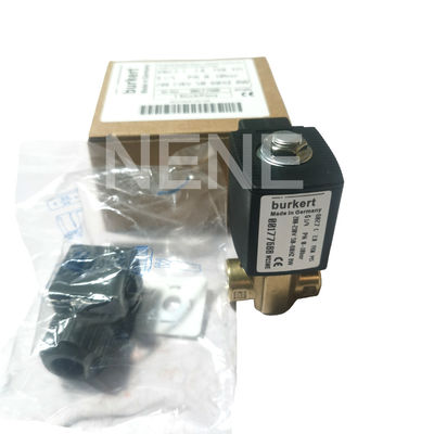 Burkert Solenoid Valve 00134241 6013 ประเภทการกระทําโดยตรง G1/8-Inch 2.5 หลุมระบาย FKM ผนึกหลอดเหล็ก 24VAC 8W 0~16bar