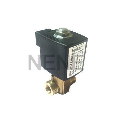 Burkert Solenoid 6013 ประเภทการกระทําโดยตรง 00134243 2/2 ปิดปกติ G1/8 นิ้ว 2.5 หลุมระบาย FKM ผนึก 220VAC 8W 0 ~ 16bar