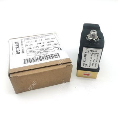 00125301 วาล์วโซเลนอยด์ Burkert 6013 ประเภทการกระทําโดยตรง G1 / 4 นิ้ว 2 / 2 ปิดปกติ 3.0 หลุมระบาย FKM ผนึก วาล์วทองแดงร่าง 24VDC 8W 0 ~ 6bar