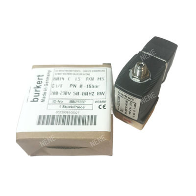 G1/4 Burkert Solenoid Valve 00125302 6013 ประเภทการกระทําโดยตรง 2/2 นิ้ว ปิดปกติ 3.0 หลุมระบาย FKM ปิดหลอดเหล็ก 24VAC 8W 0~10bar