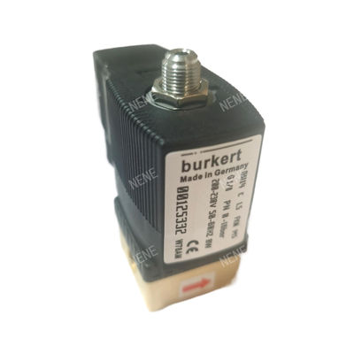 G1/4 Burkert Solenoid Valve 00125302 6013 ประเภทการกระทําโดยตรง 2/2 นิ้ว ปิดปกติ 3.0 หลุมระบาย FKM ปิดหลอดเหล็ก 24VAC 8W 0~10bar