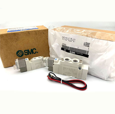 5-Port SMC วาล์วโซเลนอยด์ เซลล์อ่อน SY5220-6LZD-01 SY5220-5LZD-C6 SY5220-5LZD