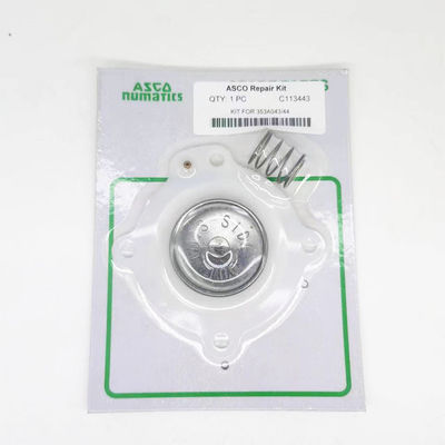 ASCO SCG353A043 C113444 ชุดซ่อมแซมแผ่นคลื่นกระแทก NBR, TPE (ขาว)